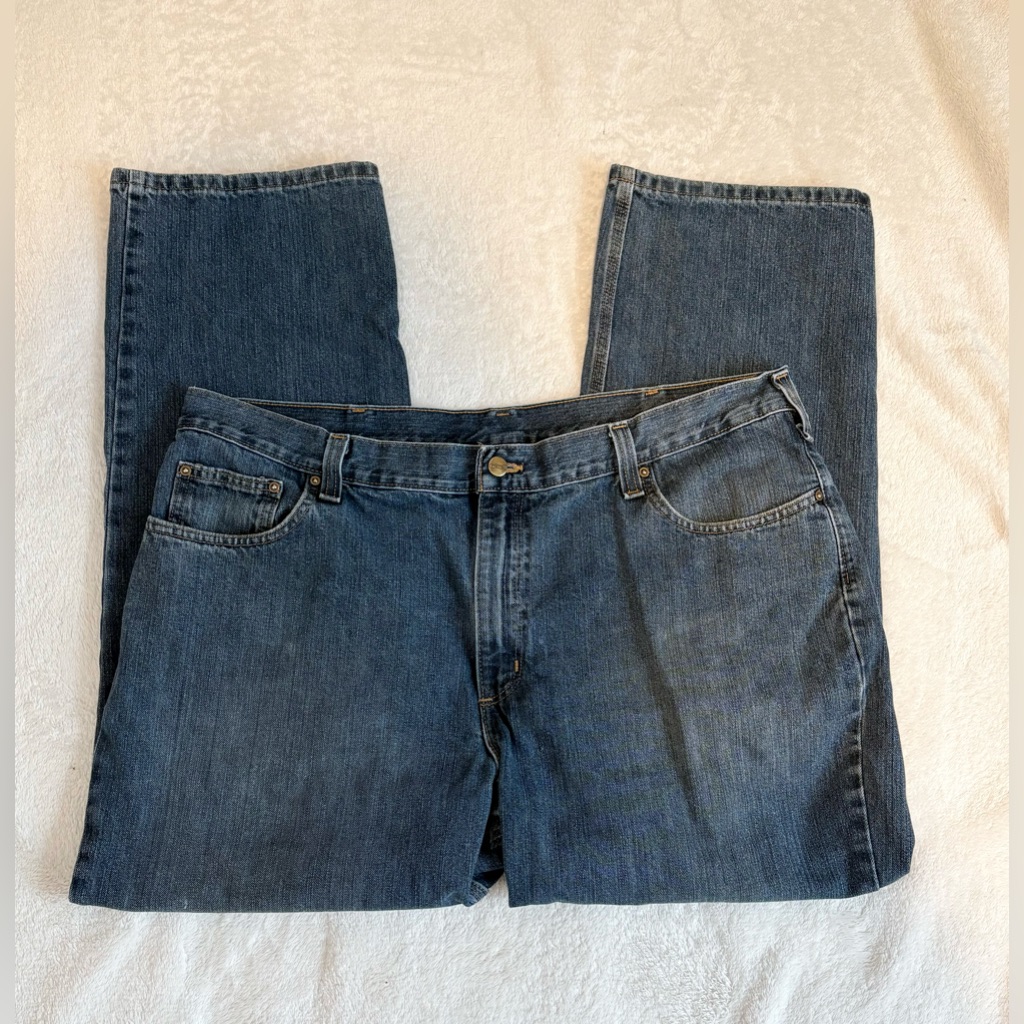 Carhartt Men’s Relaxed Fit Straight Leg 5 Pocket Jeans Size 40 X 30